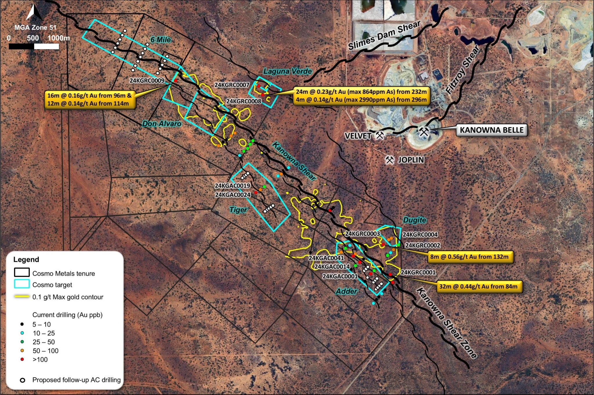 Kanowna Gold Project Map